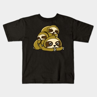 Sloth Pile Kids T-Shirt